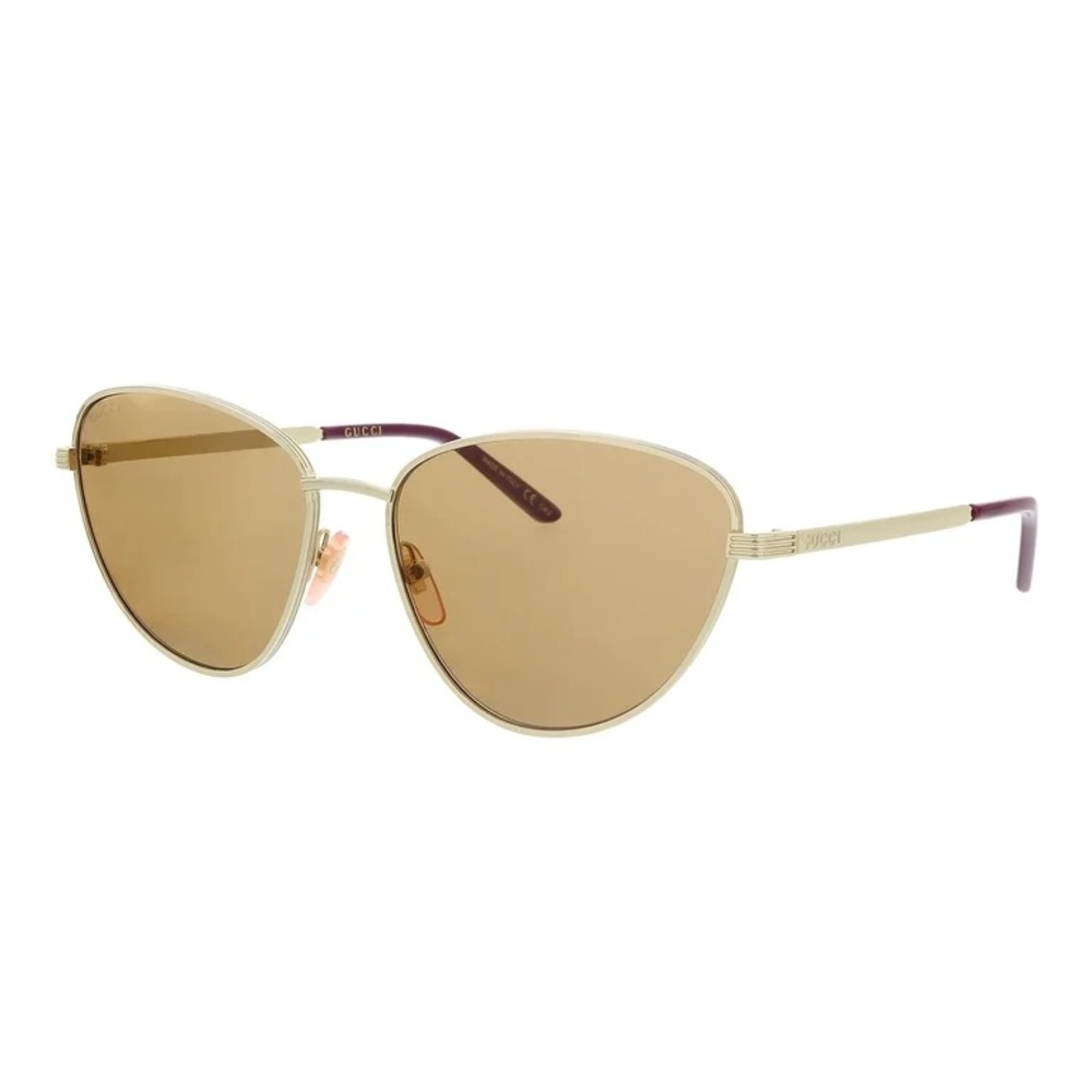 Gucci Gold Cat-Eye Sunglasses